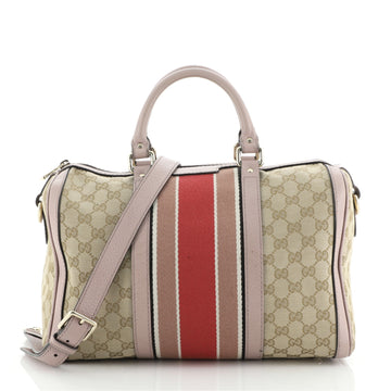 Gucci Vintage Web Boston Bag GG Canvas Medium