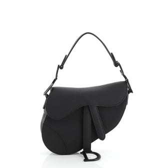 Christian Dior Ultra Matte Saddle Handbag Leather Mini