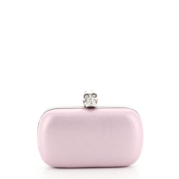 Skull Box Clutch Leather Small