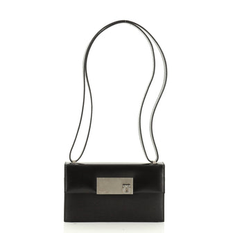 Gancio Flap Shoulder Bag Leather Small
