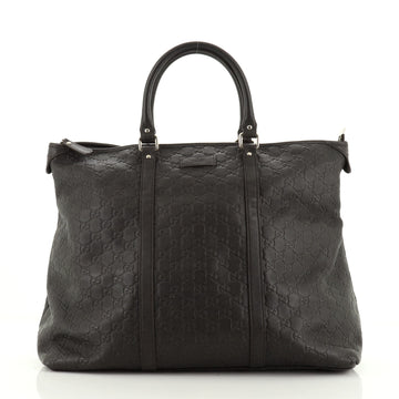 Joy Zip Top Tote Guccissima Leather Medium