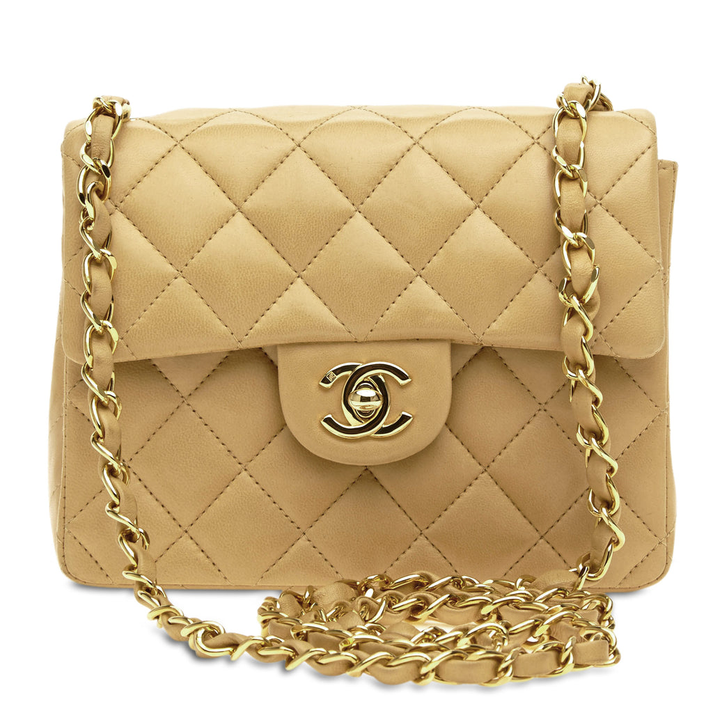 Chanel Classic Mini Flap Bag Beige