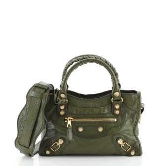 Balenciaga City Giant Studs Bag Leather Mini