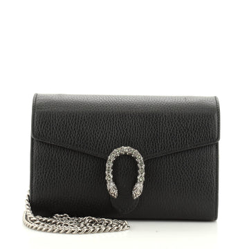 Dionysus Chain Wallet Leather with Embellished Detail Small