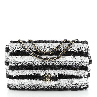 Classic Single Flap Bag Sequins Medium