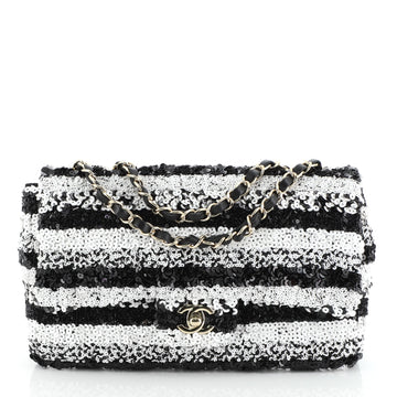 Classic Single Flap Bag Sequins Medium