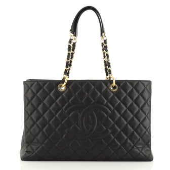 Chanel Grand Shopping Tote Quilted Caviar XL