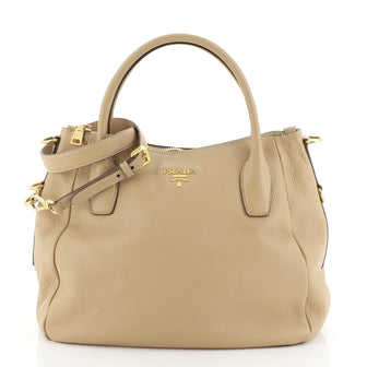 Prada Sacca 2 Manici Convertible Tote Vitello Daino Medium