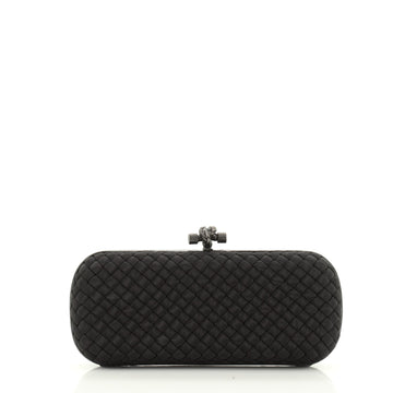 Box Knot Clutch Intrecciato Satin Long