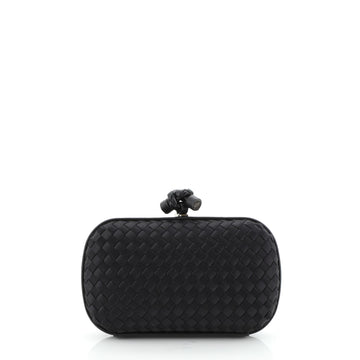 Box Knot Clutch Intrecciato Satin Small