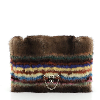 Valentino Rockstud Flip Lock Flap Bag Mink Medium