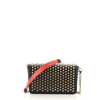 Christian Louboutin Zoompouch Crossbody Bag Spiked Leather 