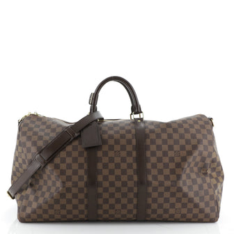 Louis Vuitton Keepall Bandouliere Bag Damier 55