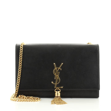 Classic Monogram Tassel Crossbody Bag Leather Medium