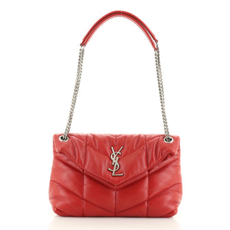 Saint Laurent LouLou Puffer Shoulder Bag Quilted Leather Small