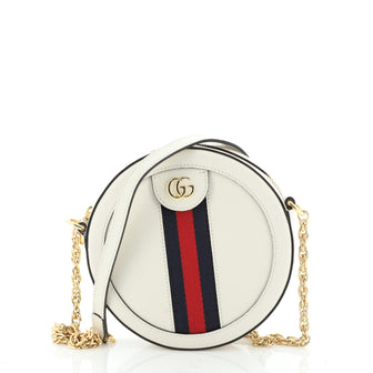 Ophidia Round Shoulder Bag Leather Mini