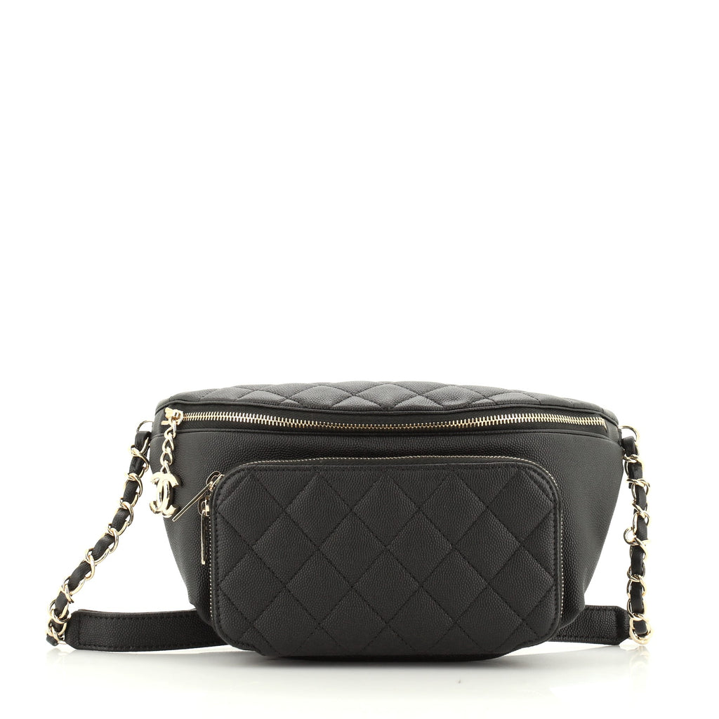 Chanel Business Affinity Waist Bag Quilted Caviar Medium 5154430