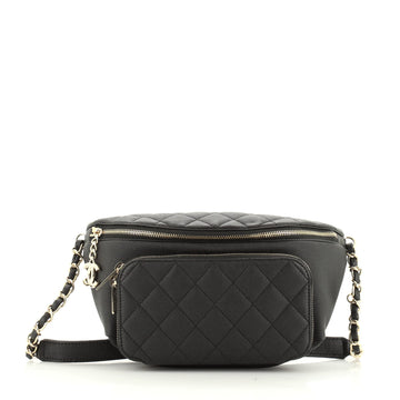 Business Affinity Waist Bag Quilted Caviar Medium