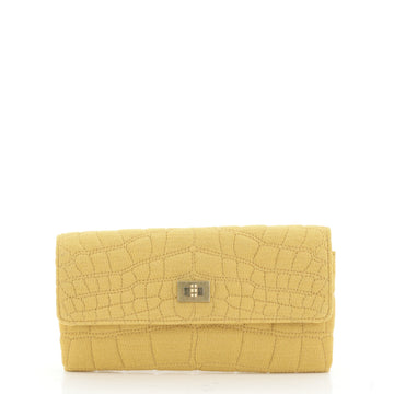 Reissue Trifold Wallet Crocodile Embossed Jersey Long