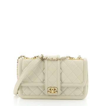 Chanel Elegant CC Flap Bag Quilted Lambskin Medium