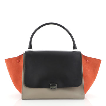 Celine Tricolor Trapeze Bag Leather Large