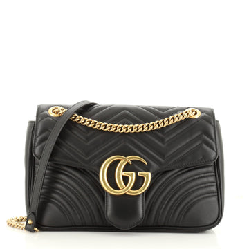 Gucci GG Marmont Flap Bag Matelasse Leather Medium
