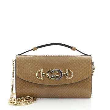 Zumi Shoulder Bag Python Mini