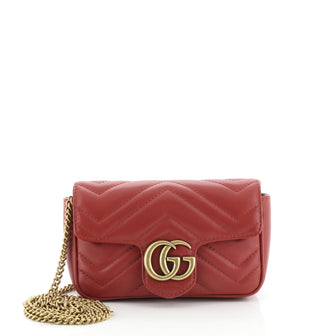 Gucci GG Marmont Flap Bag Matelasse Leather Mini