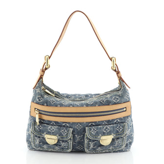 Louis Vuitton Baggy Handbag Denim PM