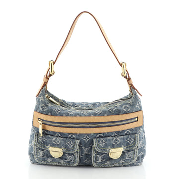 Louis Vuitton Baggy Handbag Denim PM