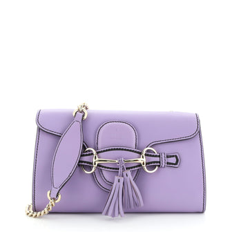 Gucci Emily Chain Flap Bag Leather Small
