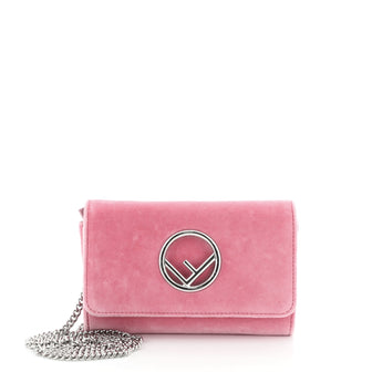 Fendi Kan I F Wallet On Chain Velvet 