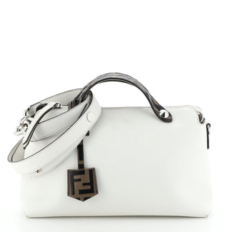 Fendi By The Way Satchel Leather with Zucca Embossed Detail Small