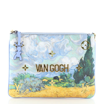 Louis Vuitton Pochette Clutch Limited Edition Jeff Koons Van Gogh Print Canvas 