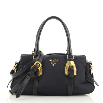 Prada Convertible Belted Satchel Tessuto and Leather Small