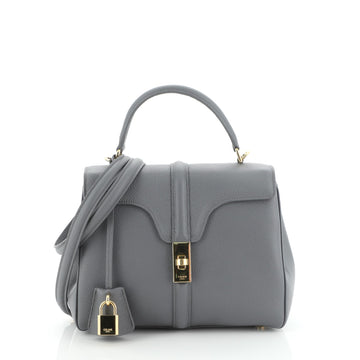 Celine 16 Top Handle Bag Grained Calfskin Small