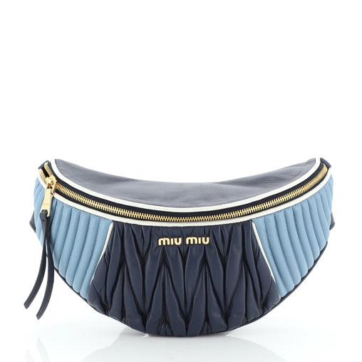 Miu Miu Biker Waist Bag Matelasse Leather 51828