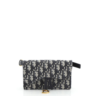 Christian Dior Saddle Rectangular Belt Bag Oblique Canvas 