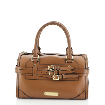 Burberry Alchester Bridle Bowling Bag Leather Medium