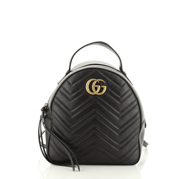 Gucci GG Marmont Backpack Matelasse Leather Small
