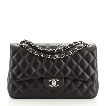 Chanel Classic Double Flap Bag Quilted Lambskin Jumbo