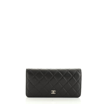 Chanel L-Yen Wallet Quilted Lambskin Long