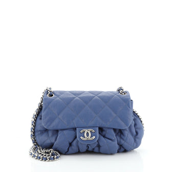Chanel Chain Around Flap Bag Quilted Leather Small
