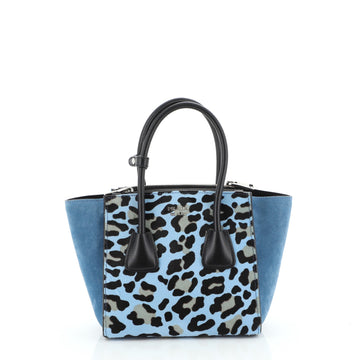 Prada Twin Pocket Tote Cavallino Calf Hair and Suede Small