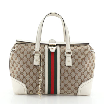 Gucci Treasure Boston Bag GG Canvas Medium