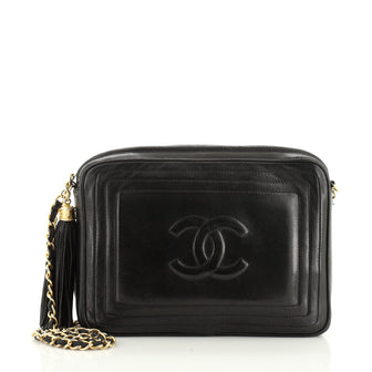 Chanel Vintage Timeless Camera Tassel Bag Lambskin Mini