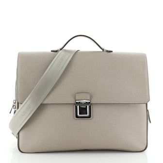 Louis Vuitton Vassili Handbag Taiga Leather PM