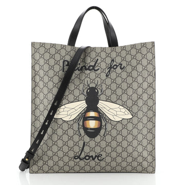Gucci Convertible Soft Open Tote Printed GG Coated Canvas Tall