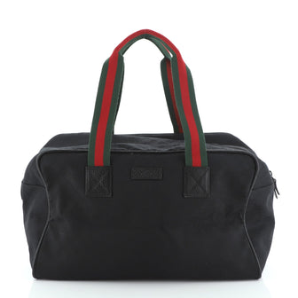 Gucci Web Carry On Duffle Bag GG Canvas Small