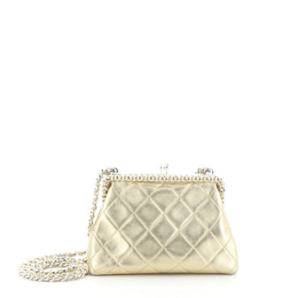 Chanel Vintage Chain Around Frame Bag Quilted Lambskin Small